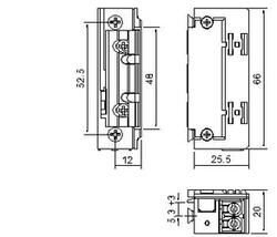 Türöffner 118E 13 ProFix2 10 24V AC DC mech Entriegelung L R 784400