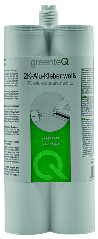 2K-Alu-Kleber, Kleber, Klebstoff, Aluminium, Weiß