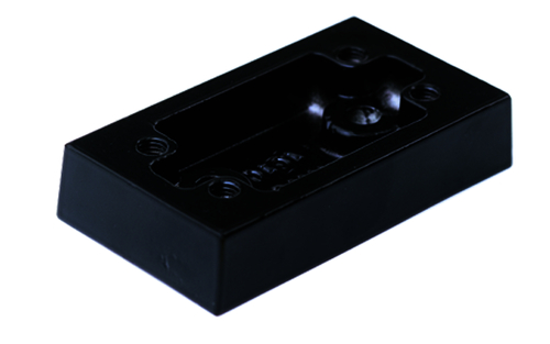 UNTERLAGE FÜR TÜRPUFFER F.BODENBEF., 20 MM HOCH, ALU SCHWARZ Adapter, Elektronik, Festplatte, Festplatte,