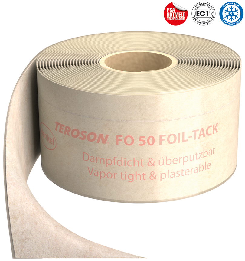 Aludichtband, Klebeband, Rollband, Foil-Tack, Dampf­dicht
