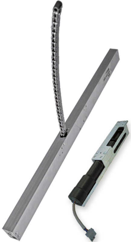 Gleitschiene, lineare Antrieb, Gurtantrieb, Aluminiumführung, elektrischer Antrieb