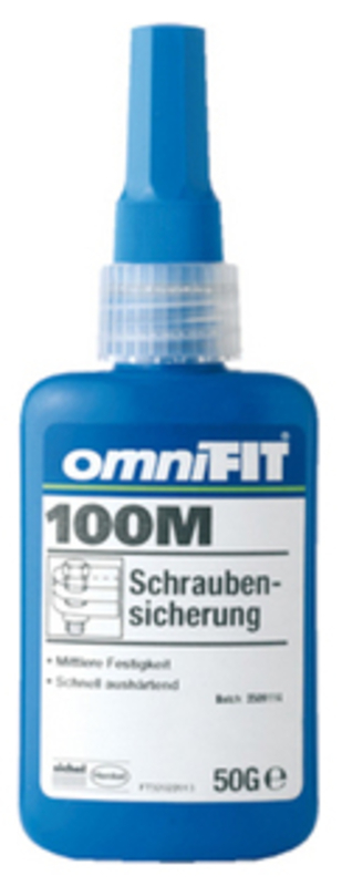 Schraubensicherung, Klebstoff, 50 g, Blau, Nassbereichsresistent