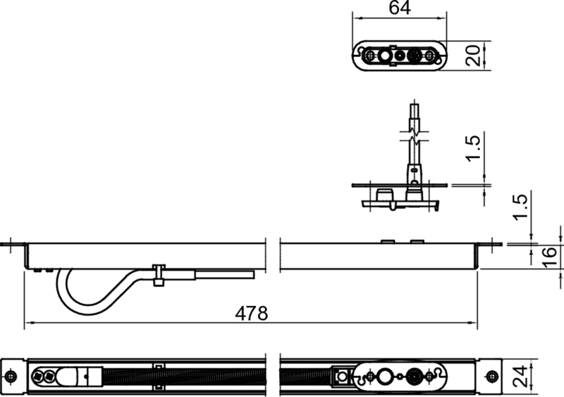 elektrischer stecker, kabel, befestigungsführung, technische zeichnung, bauteil