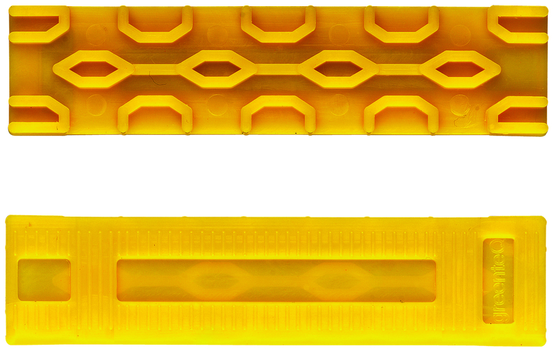 greenteQ Verglasungsklotz 100x46x4, gelb, VE500
