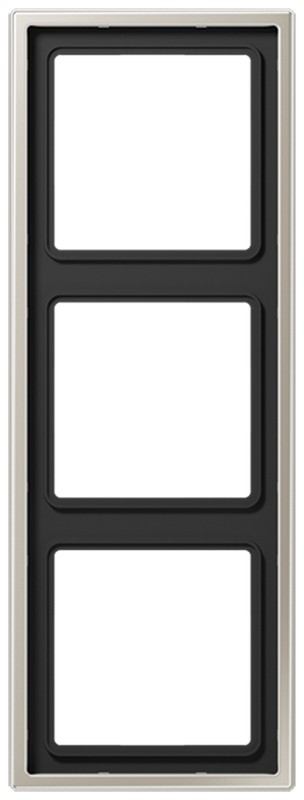 Weißer Rahmen, Dreierrahmen, Türrahmen, Schwarzglas-Ausschnitt, Porzellan-/Glaskante