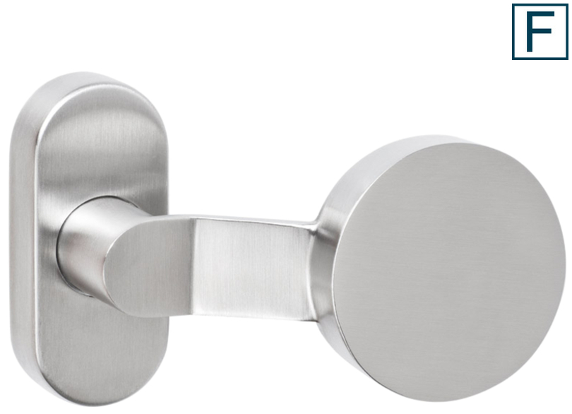 Türgriff, Klinke, Türknauf, Edelstahl, Rundknopf