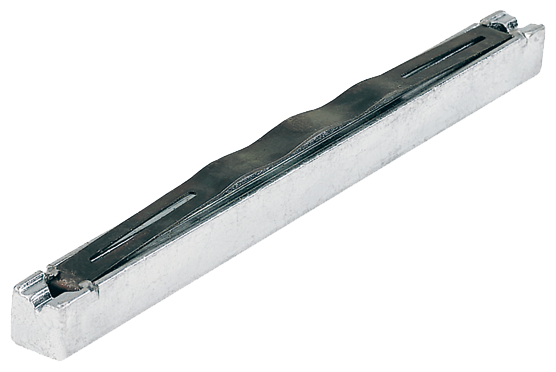 Schienenverbinder, Metall, Flachprofil, Eisenband, Stahl