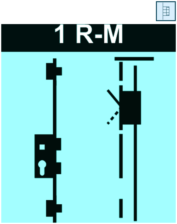 MFV-Set systeQ-M-SL-1R-M 2flg. ausw.