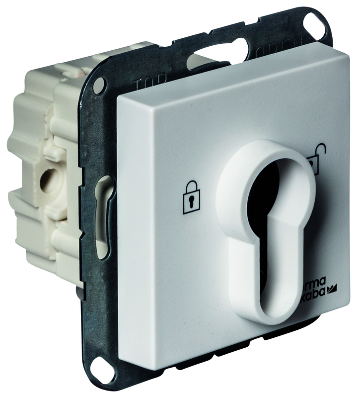 Lichtschalter, einfacher Kippschalter, Modulswitch, weiße Abdeckung, Wandmontage