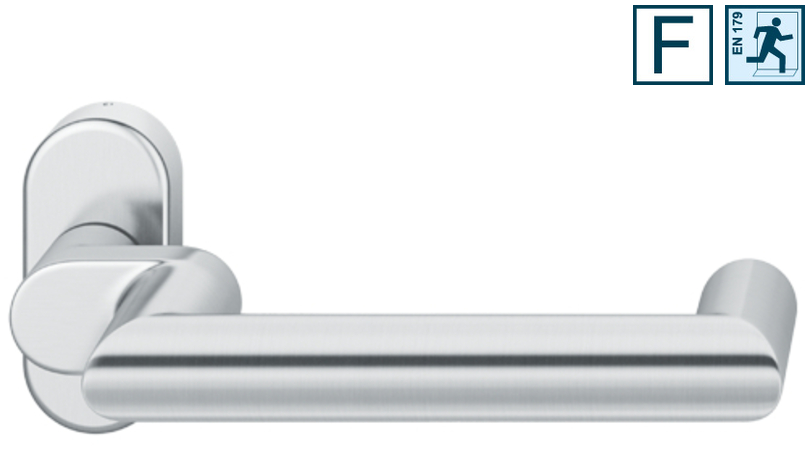 Türknopf, Griff, Türdrücker, Edelstahl, Satin