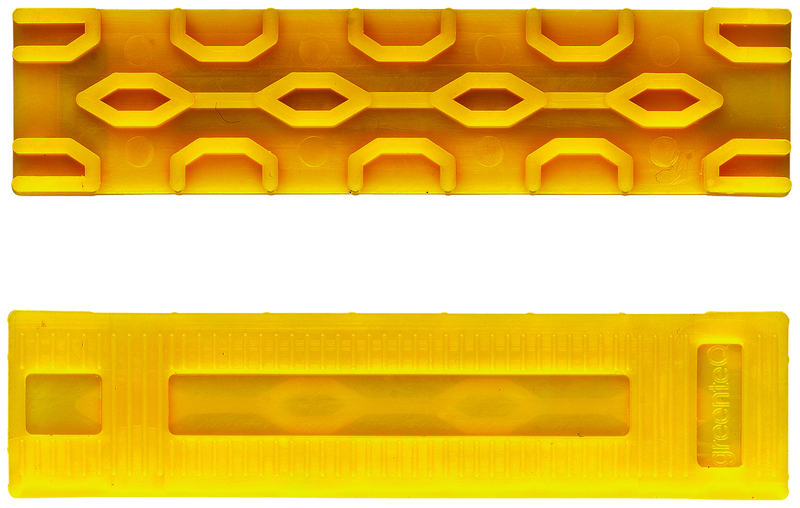 greenteQ Verglasungsklotz 100x54x4, gelb, VE500