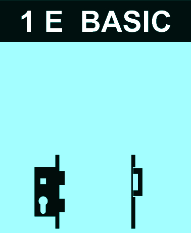 FR-Schloss-Set systeQ-S-1E BASIC GFF 1flg.  f.EÖ ausw.