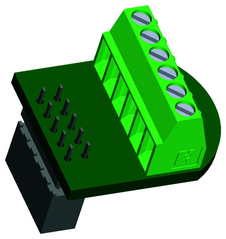 Terminalblock, Stecker, Grün, Streifenblock, Industrieteil