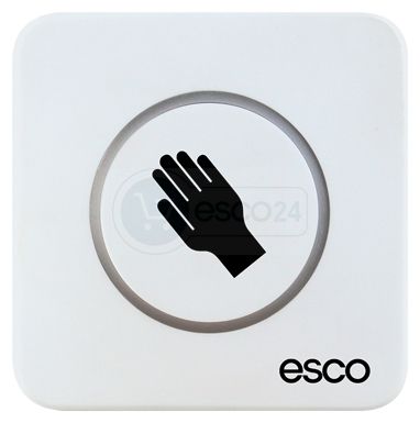 esco CleanSwitch Taster Symbol -Hand - UP, KS, weiß (berührungslos)