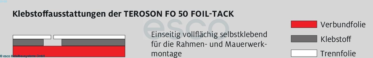 TEROSON FO 50 FOIL-TACK einseit.vollfl.selbstkl., Rolle 60 m x 100 mm