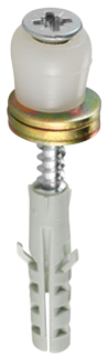 Lagerung, Flachkopf-Schraubbinder, Schraubstift, Rundkopf, Stift aus Kunststoff