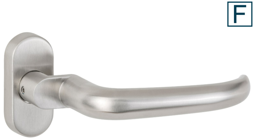 Türgriff, Türdrücker, Metall, Edelstahl, Griffstück