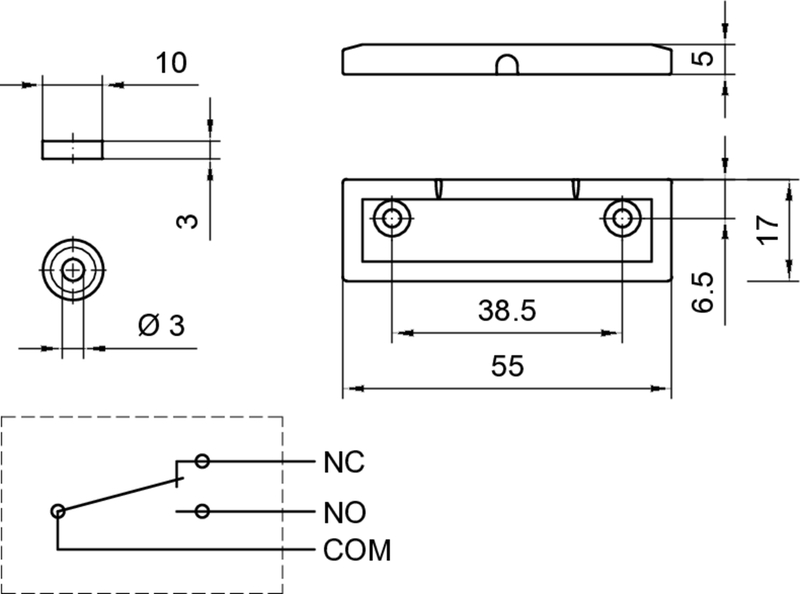 schloss, latch, magnet, mechanical, schematic