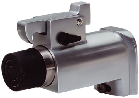 Woelm Türfeststeller Typ 1095 m. 20° Winkelverst. z. Wandbefest. max 100kg, silberfarb. einbrennlack