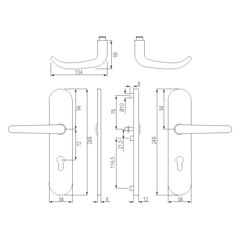 CAD-Diagramm, Diagramm, Griff, Griff, CAD-Diagramm, Diagramm,