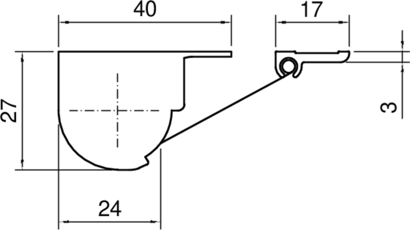 FSR 5000 Basic Fingerschutz L=1925 mm RAL9016 Diagramm, Handlung, Diagramm, Handlung,