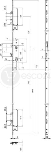 MFV WILKA 8600-2SH-ESC1 Fkt.E GFF D44 U6x24x1770 L/R RZ