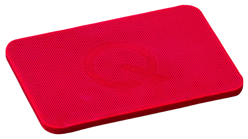Pillenschachtel, roter Kunststoff, Roter Block, Kartenhalter, Gummioberfläche