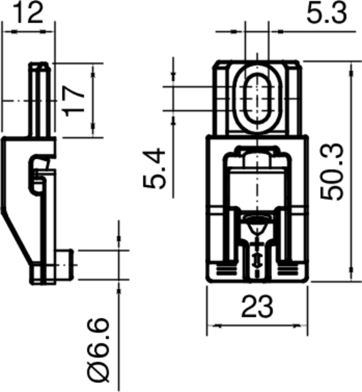 LED, Steckdose, Befestigung, Miniatur, Abmessungen