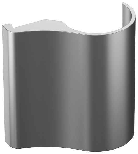 wandhalter, wandhalterung, metall, edelstahl, eckig-ausformung