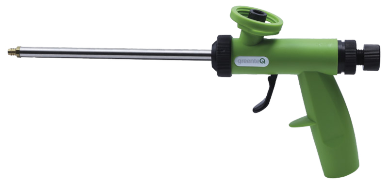 Griffpistole, Schaumdüse, Größe regulierbar, Grüne Farbe, Stahlrohr, Druckspritzpistole