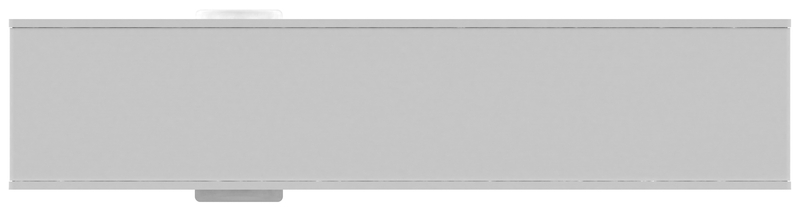Metallblende, grau, rechteckig, Montagehalterung