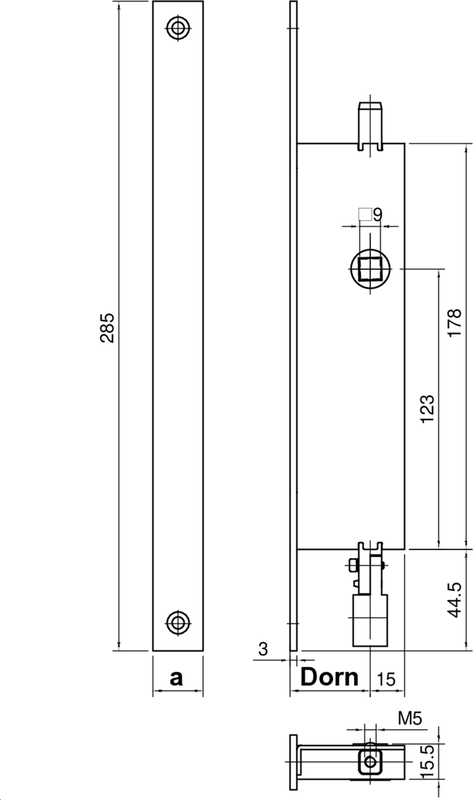 stahlplatte, befestigungsplatte, bolzenloch, abmessungen, technische zeichnung