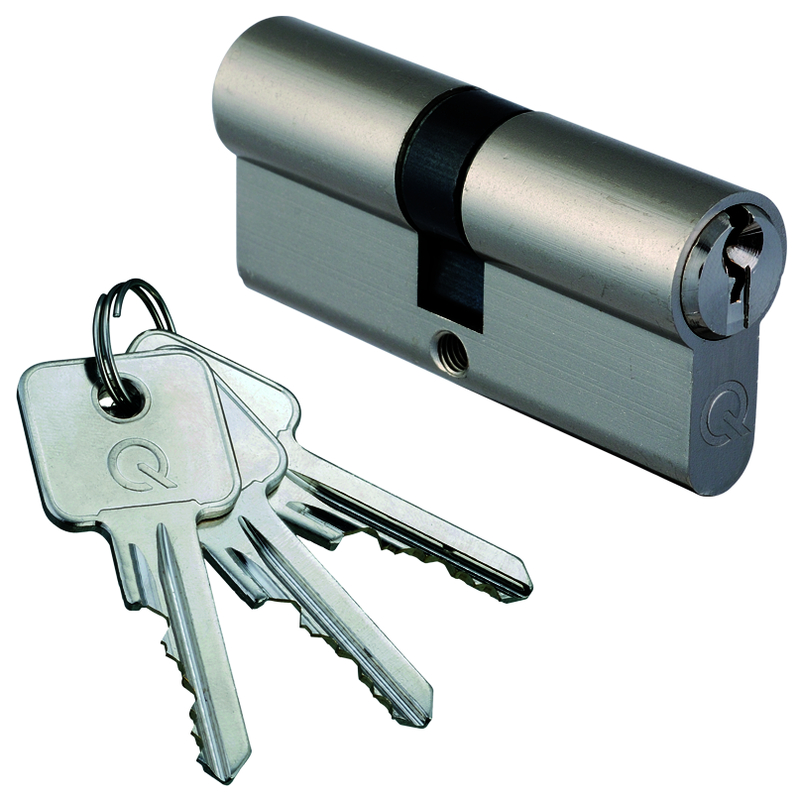 Zylinder-Schloss, Schlosszylinder, Schlüssel, Sicherheitszylinder, Schließsatz