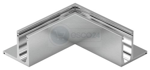 Innenecke CP-1400 f.Glas 21,52mm Aluminium, Edelstahloptik