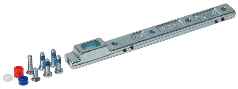 rack bar, metallischer Riegel, Schiebehalter, verstellbare Schiene, Beschläge-Set