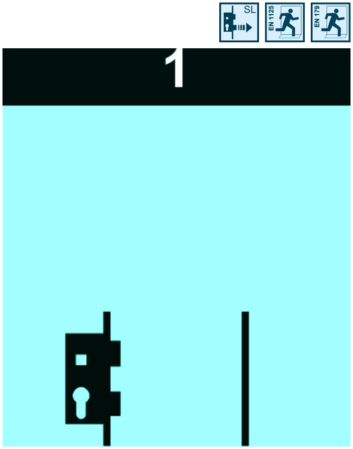 FT-Schlosssysteme Dormakaba SVP 5000  1 flg. Fkt. E, auswärts