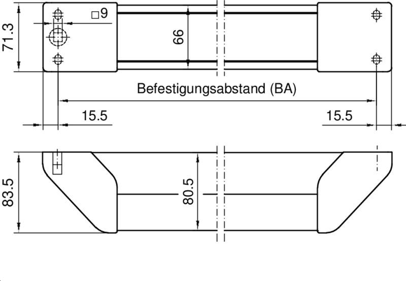 Ziehen, Stange, Bauteil, Maschinenteil, Maßzeichnung