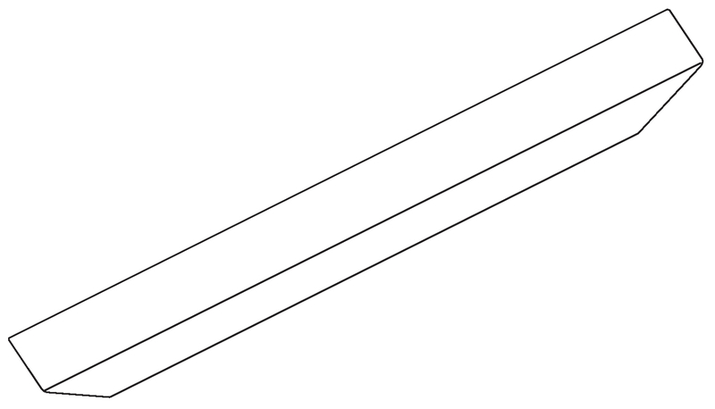 Profirolle, Aluminium, Längliches Werkzeug, Eckige Kante, Schachtelung