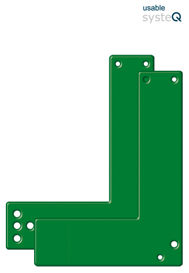 Ersatzteil, Montagehalter, Grün, L-Form, Befestigungslasche