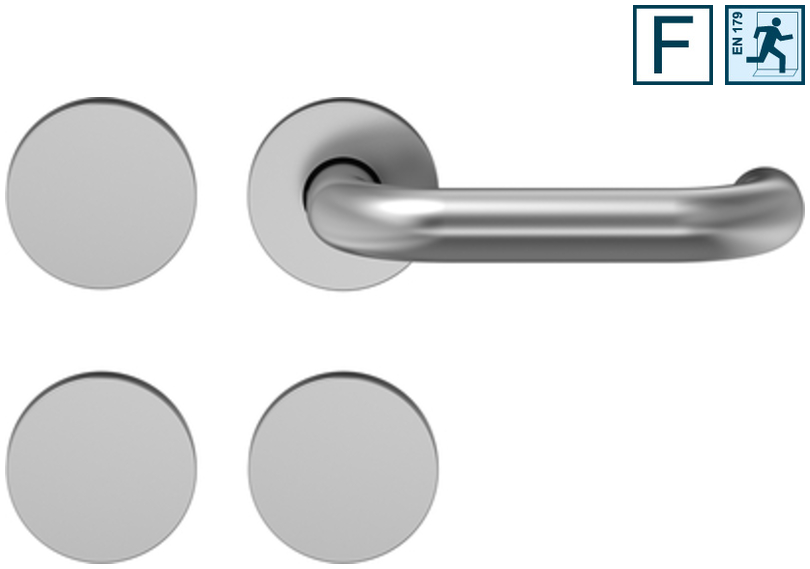 Türgriff, Griff, Türdrücker, Rundknopf, Edelstahl