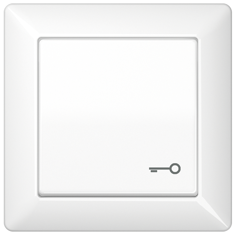 Schalter, Wandschalter, Schutzglas, Kunststoff, neutral