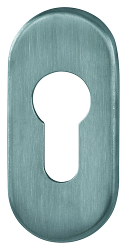 HOPPE Kleberosette E55S-SK h=3mm, oval, PZ, Edelstahl matt (F69) HOPPE Kleberosette E55S-SK h=3mm, oval, PZ, Edelstahl matt (F69)