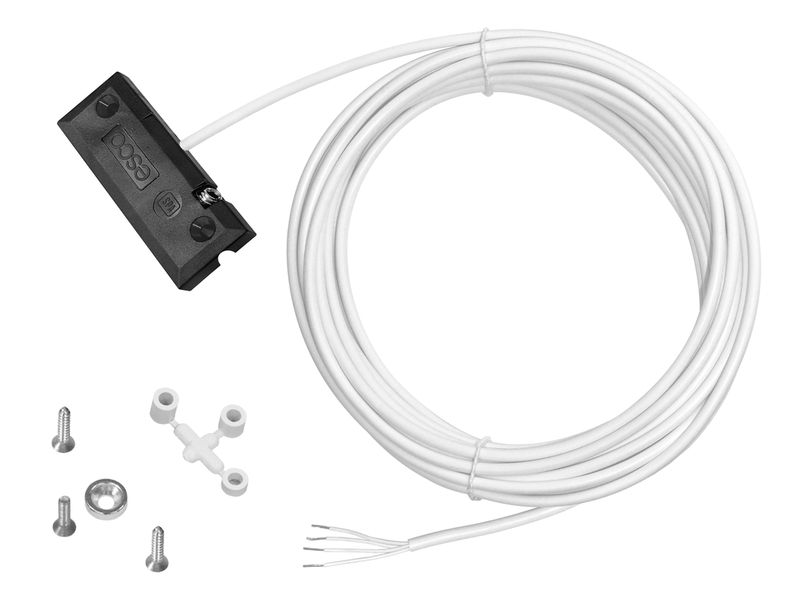 sensor, elektrisch, Spule, weißes Kabel, Montagezubehör