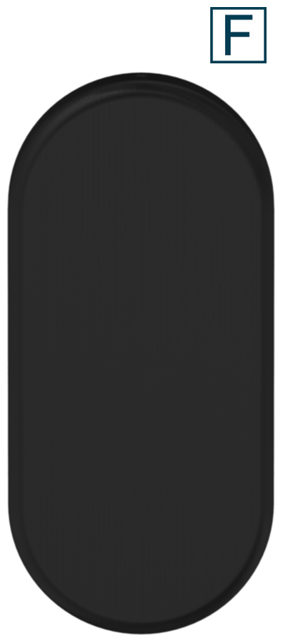 Mousepad, ovale, schwarz, rutschfest, Unterlage