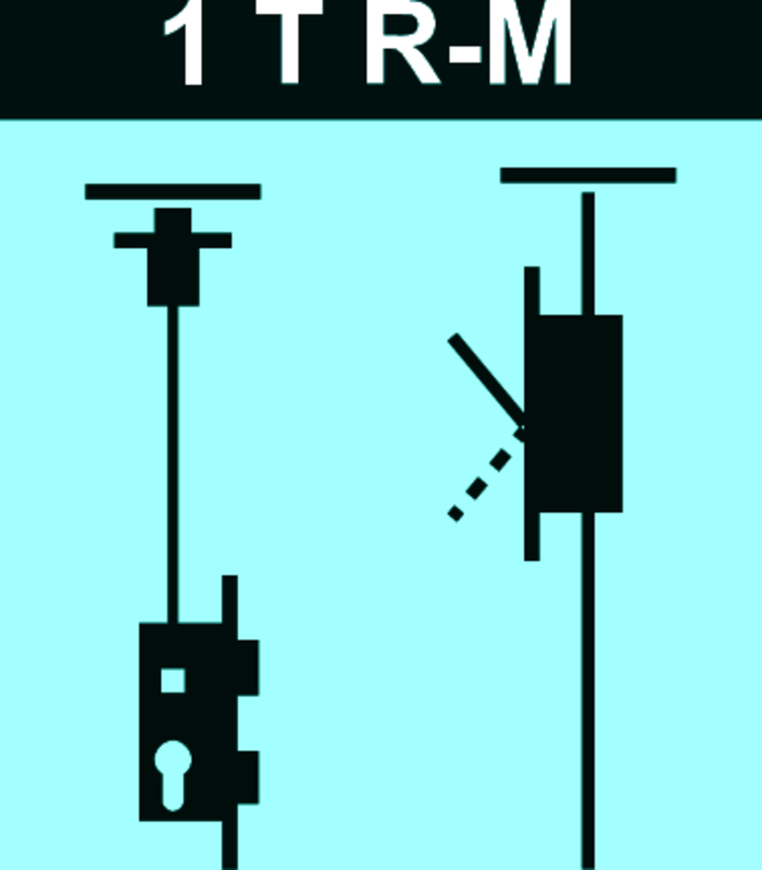Schlosssystem systeQ-S-20, 1TR-M 2flg. auswärts