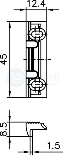 Aufschraubstück verstärkt für TÖ 118 ProFix2, +1.5 mm