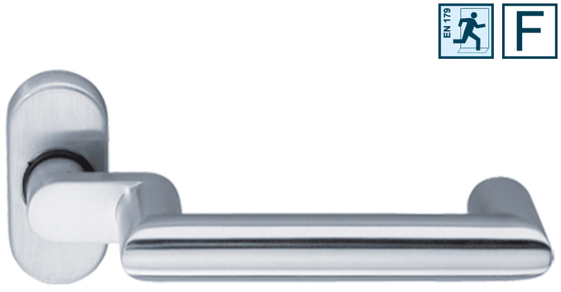 Türgriff, Türdrücker, Griff aus Metall, Edelstahl, Glänzend