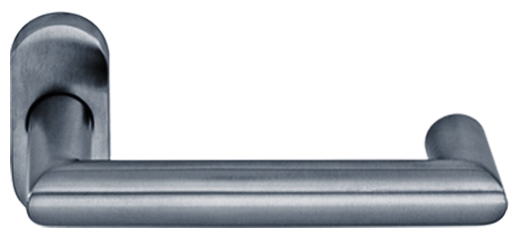 esco Türdrücker E 103 FS VK=9mm, Edelstahl matt Griff, Rauchrohr, Griff, Rauchrohr,