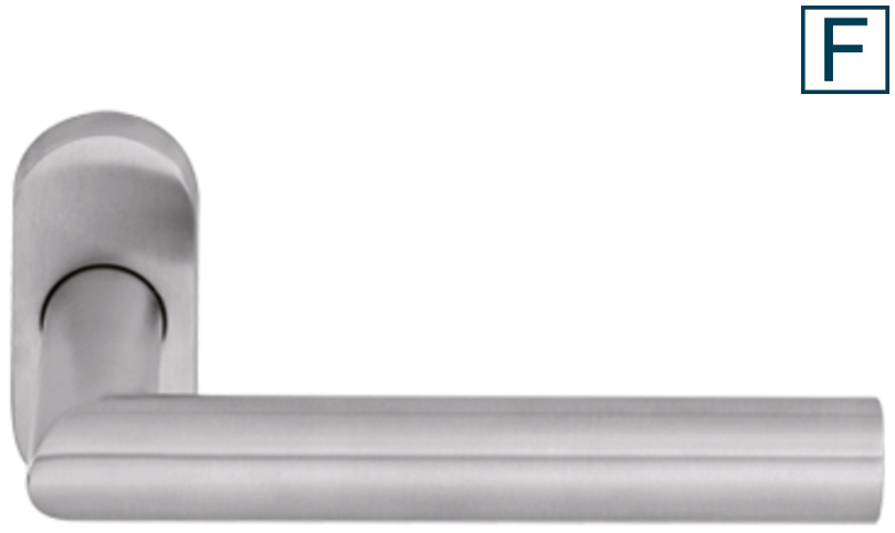 Türdriegel, Türgriff, Aluminium, gebürstet, rechter Knopf?