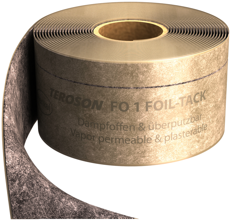 TEROSON FO 1 FOIL-TACK einseit.vollfl.selbstkl., Rolle 60 m x 150 mm Bronze, Bronze, Band,
